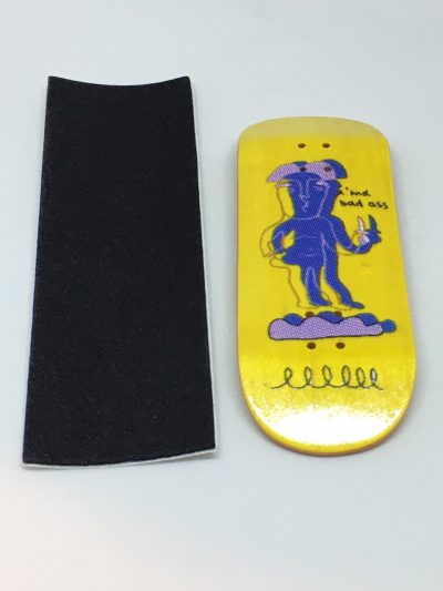 DK Fingerboard Real Wear "Bad Yellow Ass" Deck 33,5mm x 96mm